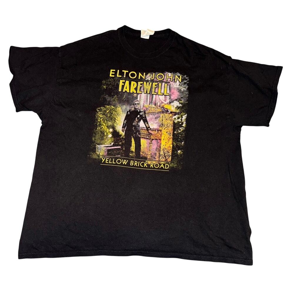 ELTON JOHN Farewell Yellow Brick Road Tour 2019 - 2020 Double sided Tee Size 2X